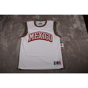 Mexico Basketball Jersey Mens Medium Liberty MEX Flag Shirt NBA Basketball‎